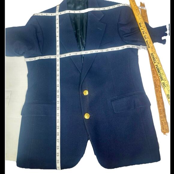 Polo University Club By Ralph Lauren Men’s Virgin Wool Blazer Size 42 Navy Blue - Picture 11 of 15
